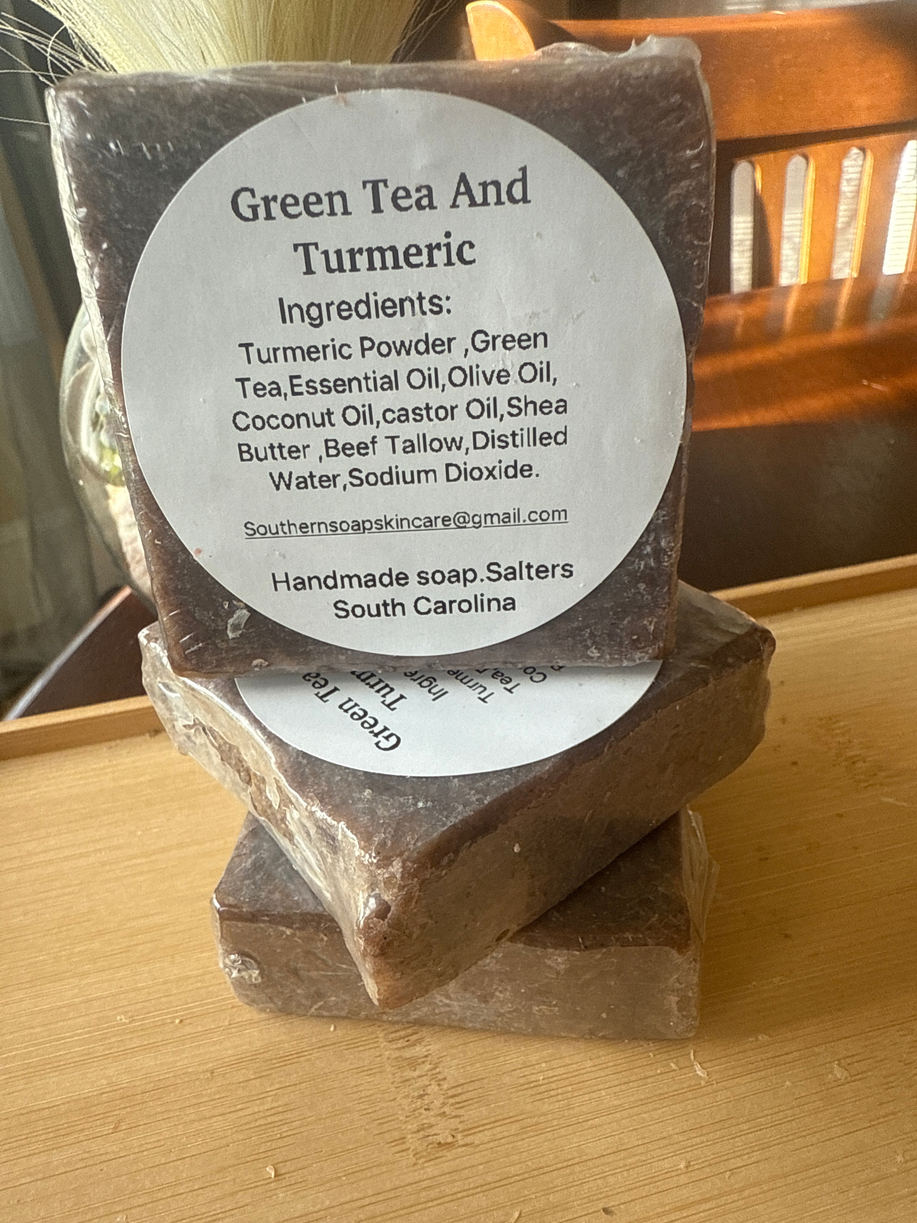 GREEN TEA TURMERIC SOAP