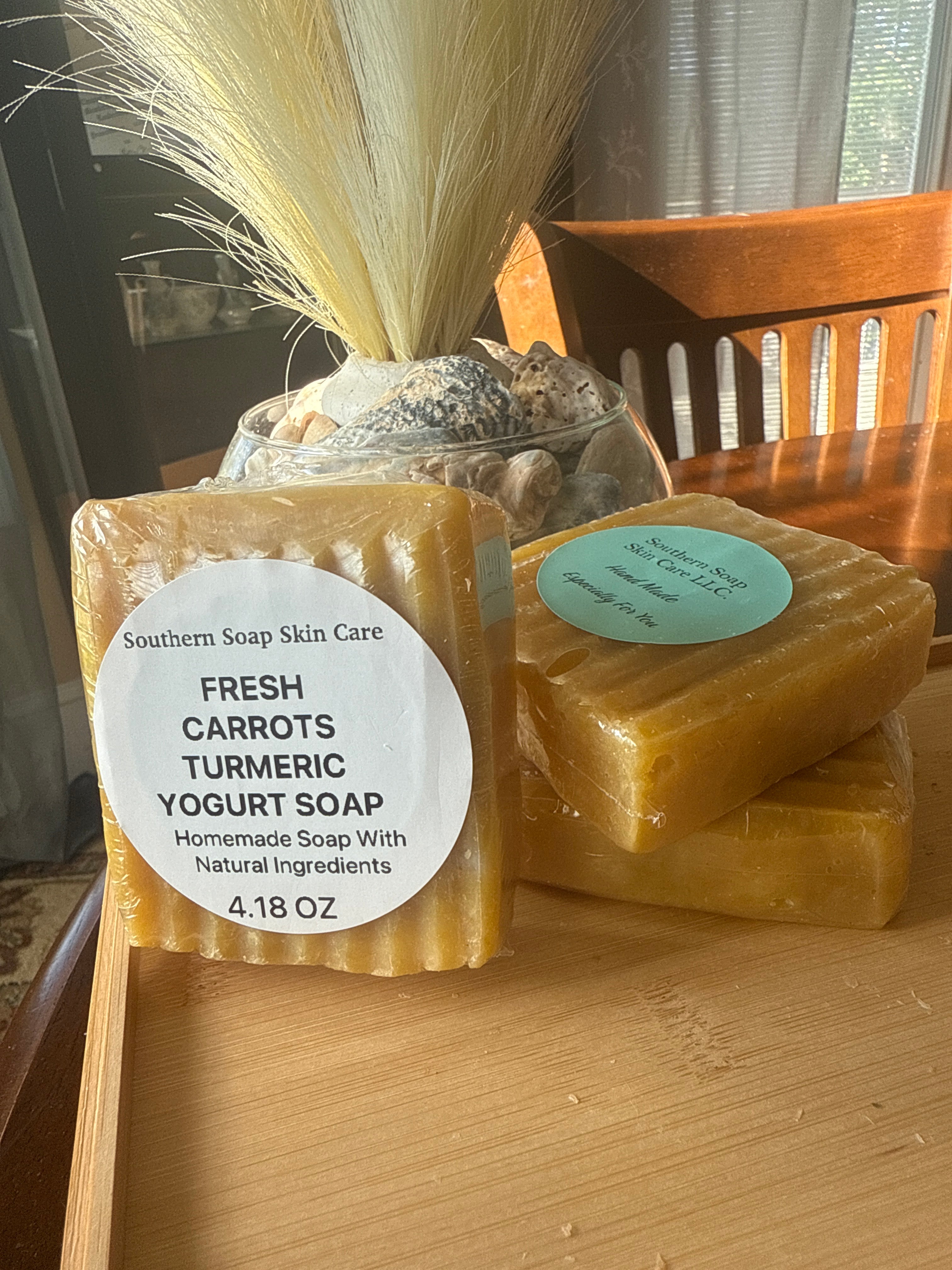 FRESH CARROTS TURMERIC YOGURT SOAP